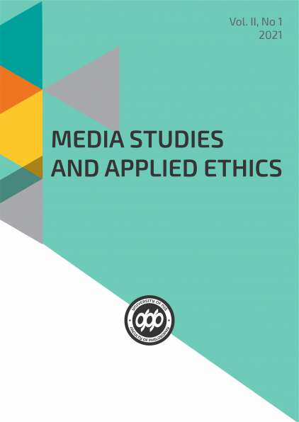 MEDIA STUDIES AND APPLIED ETHICS Vol. II, No 1 (2021)