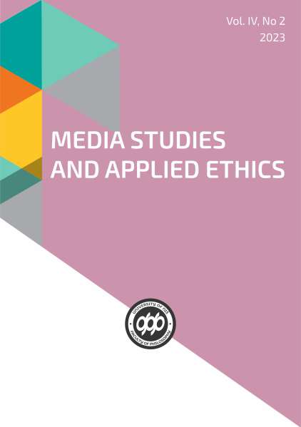 MEDIA STUDIES AND APPLIED ETHICS VOL. IV, No 2 (2023)