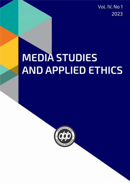 MEDIA STUDIES AND APPLIED ETHICS VOL. IV, No 1 (2023)