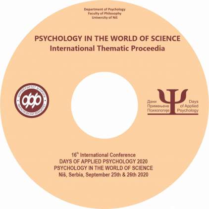 PSYCHOLOGY IN THE WORLD OF SCIENCE - 16th Days of Applied Psychology