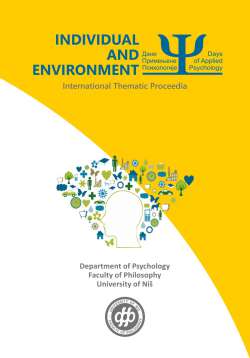 Individual and Environment International Conference &ldquo;Days of Applied Psychology&rdquo; held in 2014